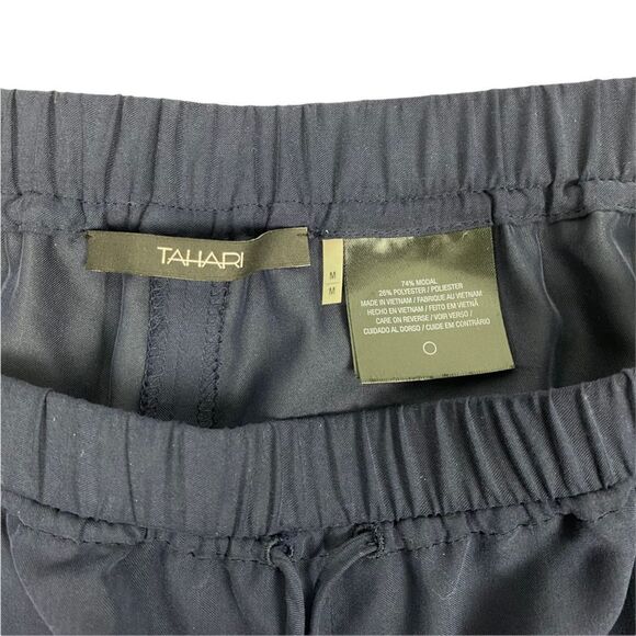 Tahari Elastic Waist Drawstring Pant size Medium - Picture 3 of 4